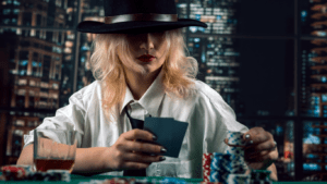 a person playing at the casino