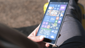 a person holding a phone