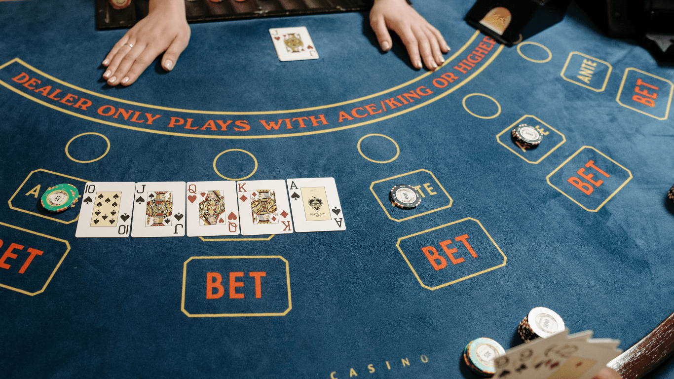 a poker table