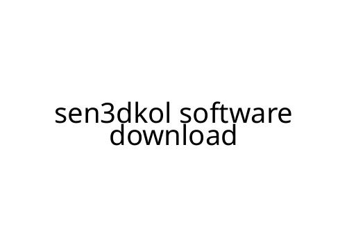 sen3dkol software download