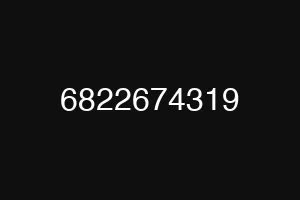 6822674319