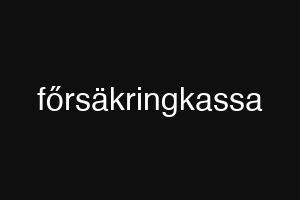 főrsäkringkassa